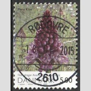 FRIM�RKER DANMARK | 2009 - AFA 1571 - Danmarks natur II - 5,00 Kr. flerfarvet - Pragt Stemplet