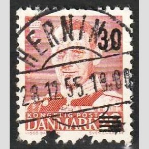 FRIMRKER DANMARK | 1955 - AFA 363 - Provisorier - 30/20 re rd - Pragt Stemplet Herning