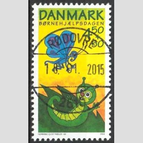 FRIMRKER DANMARK | 2004 - AFA 1383 - Brnehjlpsdagen - 4,50 Kr. + 50 re flerfarvet - Pragt Stemplet