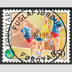 FRIM�RKER F�R�ERNE | 1989 | AFA 181 | �-legene - 350 �re flerfarvet - Lux Stemplet