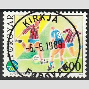 FRIM�RKER F�R�ERNE | 1989 | AFA 182 | �-legene - 600 �re flerfarvet - Lux Stemplet