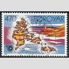 FRIM�RKER F�R�ERNE | 1985 - AFA 118 - Fyrt�rne - 470 �re flerfarvet - Lux Stemplet