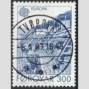 FRIM�RKER F�R�ERNE | 1987 | AFA 143 | Moderne arkitektur - 300 �re bl� - Lux Stemplet