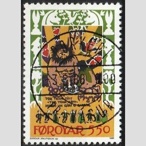 FRIM�RKER F�R�ERNE | 1986 | AFA 126 | Kvad - 550 �re flerfarvet - Lux Stemplet