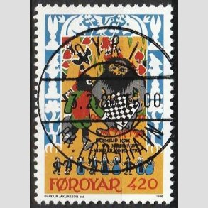 FRIM�RKER F�R�ERNE | 1986 | AFA 125 | Kvad - 420 �re flerfarvet - Lux Stemplet