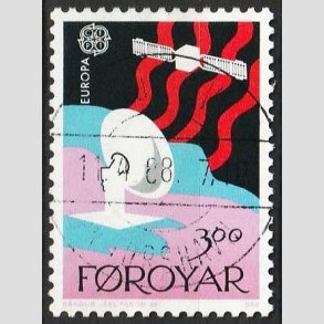 FRIM�RKER F�R�ERNE | 1988 - AFA 160 - Europam�rker. - 3,00 kr. flerfarvet - Lux Stemplet