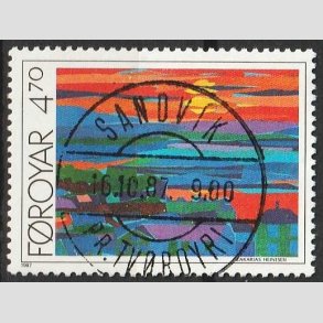 FRIM�RKER F�R�ERNE | 1987 - AFA 154 - Torshavns �stlige og vestlige bugt - 470 �re flerfarvet - Lux Stemplet