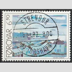 FRIM�RKER F�R�ERNE | 1987 - AFA 155 - Torshavns �stlige og vestlige bugt - 650 �re flerfarvet - Lux Stemplet