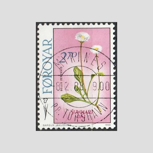 FRIMRKER FRERNE | 1988 - AFA 156 - Frske blomster - 2,70 kr. flerfarvet - Lux Stemplet