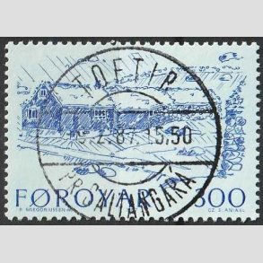 FRIM�RKER F�R�ERNE | 1987 - AFA 139 - Gamle bondeg�rde - 300 �re bl� - Lux Stemplet