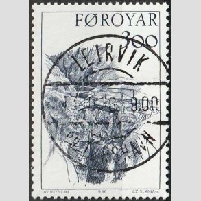FRIM�RKER F�R�ERNE | 1986 | AFA 137 | Gamle Broer. - 300 �re bl�gr� - Lux Stemplet