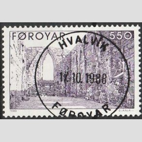 FRIM�RKER F�R�ERNE | 1988 - AFA 172 - Magnuskatedralen i Kirkeb� - 550 �re lilla - Lux Stemplet