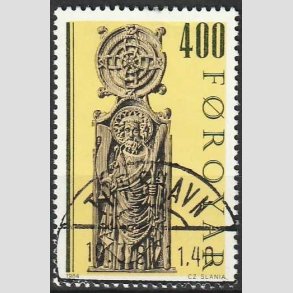 FRIM�RKER F�R�ERNE | 1984 - AFA 90 - Kirkestole II - 400 �re flerfarvet - Lux Stemplet