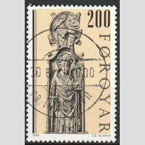 FRIMRKER FRERNE | 1980 - AFA 51 - Kirkestole - 200 re flerfarvet - Lux Stemplet