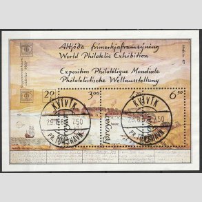 FRIM�RKER F�R�ERNE | 1986 - AFA 133-35 - Hafnia 87 - Miniark flerfarvet - Lux Stemplet