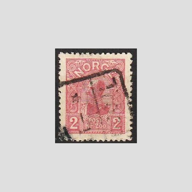 FRIMRKER NORGE | 1907 - AFA 69 - Haakon VII - 2,00 kr. rd - Stemplet