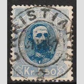 FRIM�RKER NORGE | 1878 - AFA 33 - 1,50 kr. bl� - Lux Stemplet