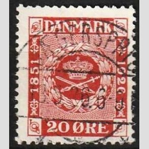 FRIM�RKER DANMARK | 1926 - AFA 155 - Frim�rkets 75 �rs jubil�um 20 �re r�d - Lux Stemplet J�gerspris