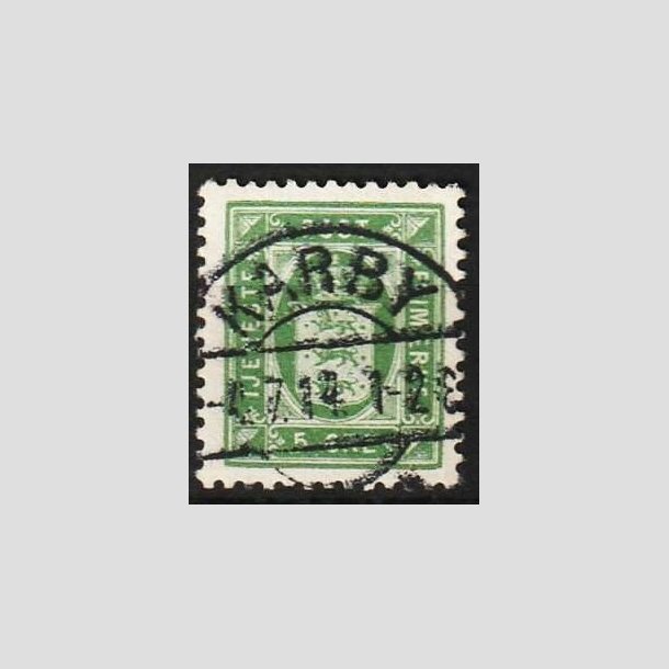 FRIMRKER DANMARK | 1902 - AFA 9 - 5 re grn - Lux Stemplet Karby