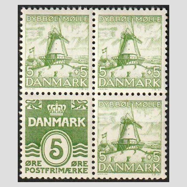 FRIMRKER DANMARK | 1937 - AFA 236 - Dybbl Fire Blok 1 - Postfrisk