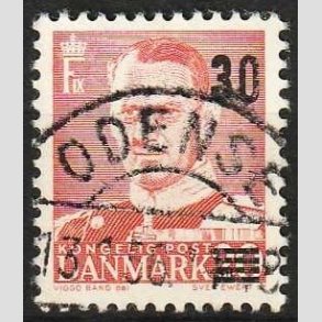FRIMRKER DANMARK | 1955 - AFA 363 - Provisorier - 30/20 re rd - Pragt Stemplet
