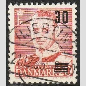 FRIMRKER DANMARK | 1955 - AFA 363 - Provisorier - 30/20 re rd - Pragt Stemplet Hjerting