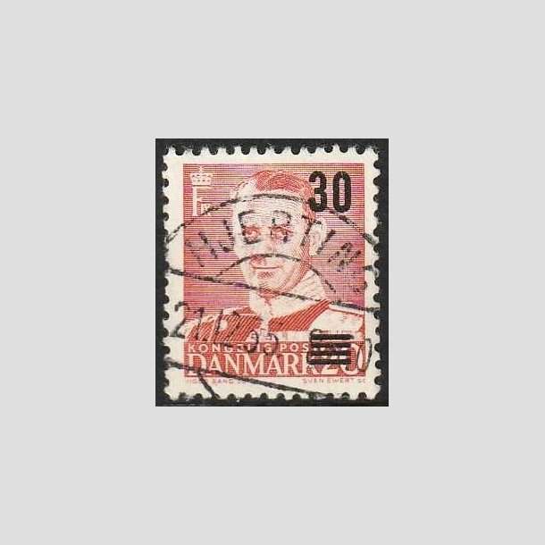 FRIMRKER DANMARK | 1955 - AFA 363 - Provisorier - 30/20 re rd - Pragt Stemplet Hjerting