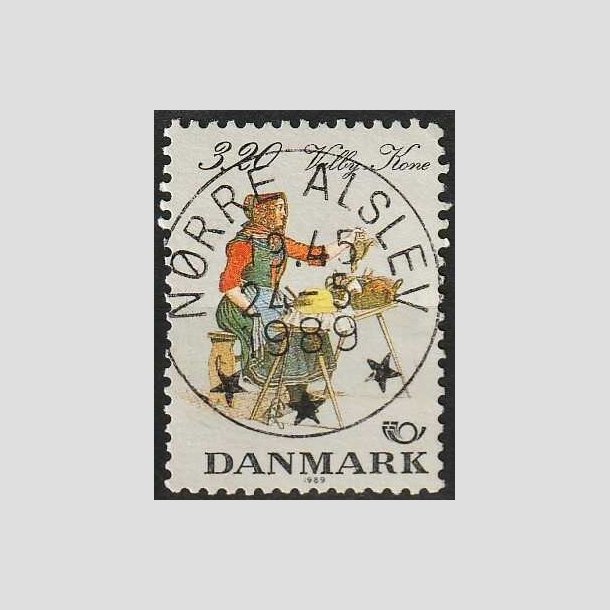 FRIMRKER DANMARK | 1989 - AFA 936 - Folkedragter - 3,20 Kr. flerfarvet - Pragt Stemplet 