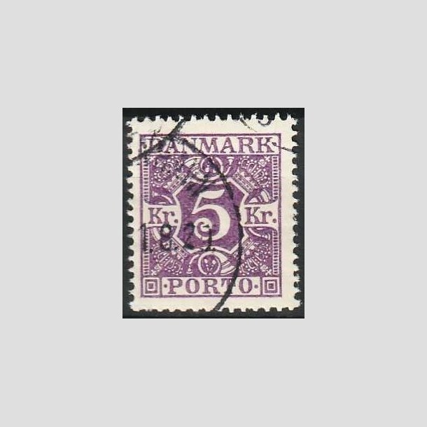 FRIMRKER DANMARK | 1921-25 - AFA 16 - 5 kr. violet - Stemplet