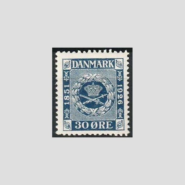 FRIMRKER DANMARK | 1926 - AFA 156 - Frimrkets 75 rs jubilum 30 re bl - Ubrugt