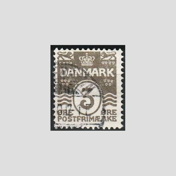 FRIMRKER DANMARK | 1905-06 - AFA 44x - Blgelinie 3 re gr VARIANT sammenhngende M og A - Stemplet