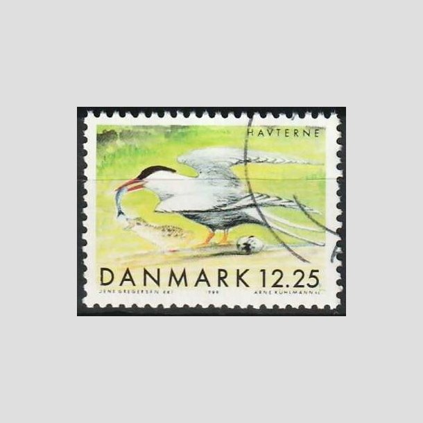 FRIMRKER DANMARK | 1999 - AFA 1225 - Danske trkfugle - 12,25 Kr. havterne - Pnt Stemplet