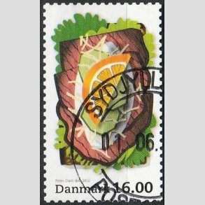 FRIM�RKER DANMARK | 2012 - AFA 1704 - Sm�rrebr�d - 16,00 Kr. flerfarvet - P�nt Stemplet