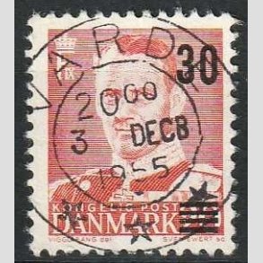 FRIMRKER DANMARK | 1955 - AFA 363 - Provisorier - 30/20 re rd - Pragt Stemplet Varde