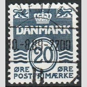 FRIM�RKER DANMARK | 1974 - AFA 557 - B�lgelinie 20 �re m�rkbl� - Lux Stemplet Vejle