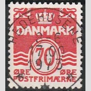 FRIM�RKER DANMARK | 1972 - AFA 527 - B�lgelinie 70 �re r�d - Lux Stemplet Hedehusene