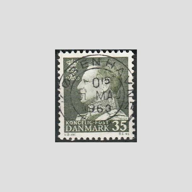 FRIMRKER DANMARK | 1961-62 - AFA 395 - Fr. IX 35 re mrkgrn - Lux Stemplet