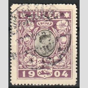 JULEMRKER DANMARK | 1904 - Dronning Louise - Stemplet