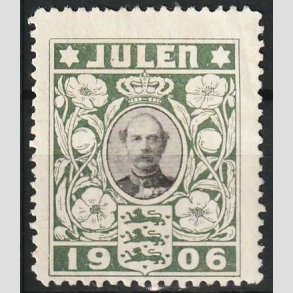 JULEM�RKER DANMARK | 1906 - Kong Christian IX - Ubrugt