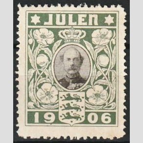 JULEM�RKER DANMARK | 1906 - Kong Christian IX - Ubrugt