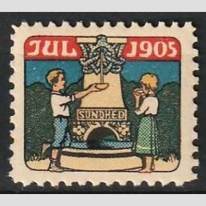 JULEMRKER DANMARK | 1905 - Brn ved kilde - Postfrisk