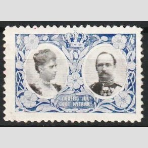 JULEM�RKER DANMARK | 1907 - Kong Frederik VIII og dronning Louise - Postfrisk