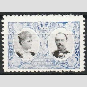JULEM�RKER DANMARK | 1907 - Kong Frederik VIII og dronning Louise - Postfrisk