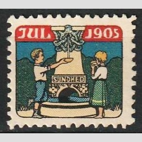 JULEMRKER DANMARK | 1905 - Brn ved kilde - Ubrugt