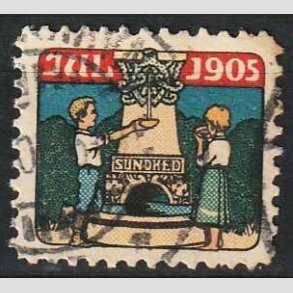 JULEMRKER DANMARK | 1905 - Brn ved kilde - Stemplet