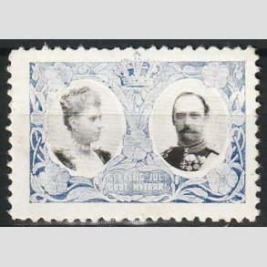 JULEM�RKER DANMARK | 1907 - Kong Frederik VIII og dronning Louise - Ubrugt