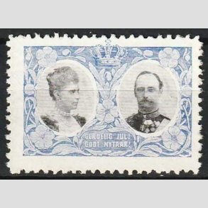 JULEM�RKER DANMARK | 1907 - Kong Frederik VIII og dronning Louise - Ubrugt