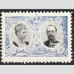 JULEM�RKER DANMARK | 1907 - Kong Frederik VIII og dronning Louise - Ubrugt