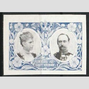 JULEM�RKER DANMARK | 1907 - Kong Frederik VIII og dronning Louise UTAKKET - Ubrugt
