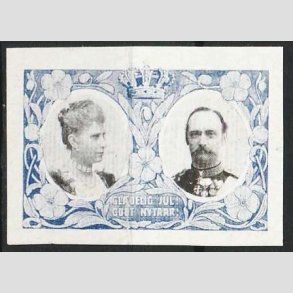 JULEM�RKER DANMARK | 1907 - Kong Frederik VIII og dronning Louise UTAKKET - Ubrugt
